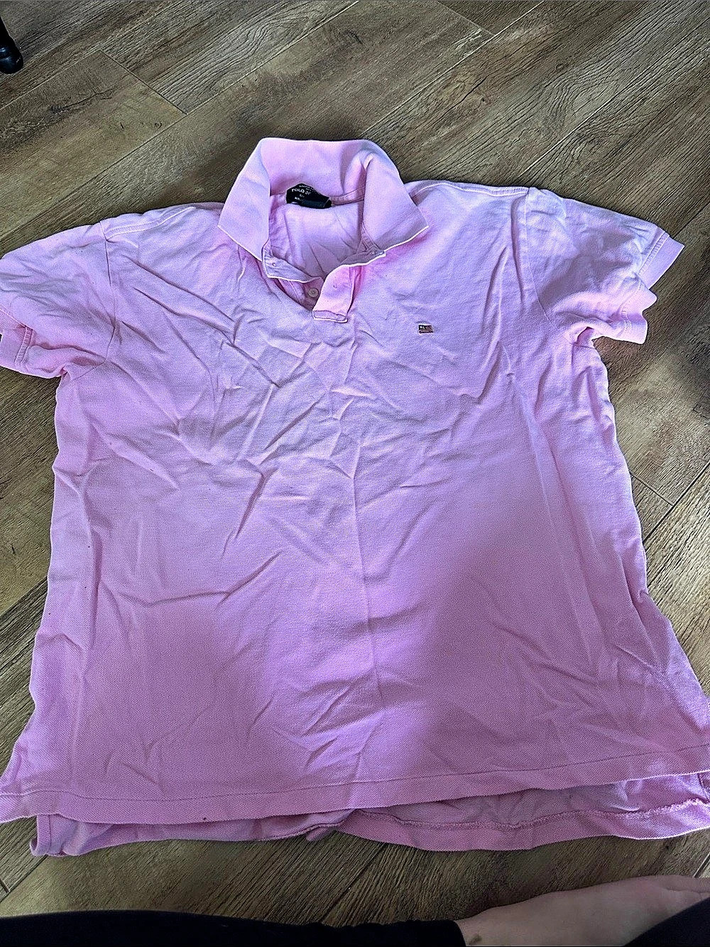 Ralph Lauren Pink Cotton Polo Shirt Size Large Like New